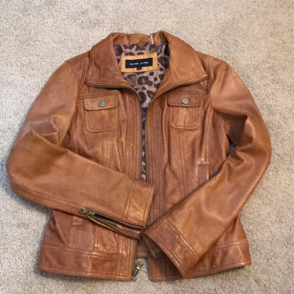 Brown leather Jacket